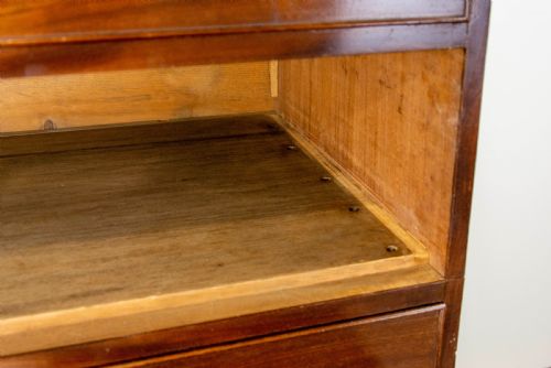 fig 2. Large Two Part Victorian Mahogany Chest of Drawers