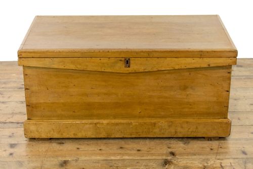 fig 1. Antique Pine Carpenter’s Tool Chest or Trunk