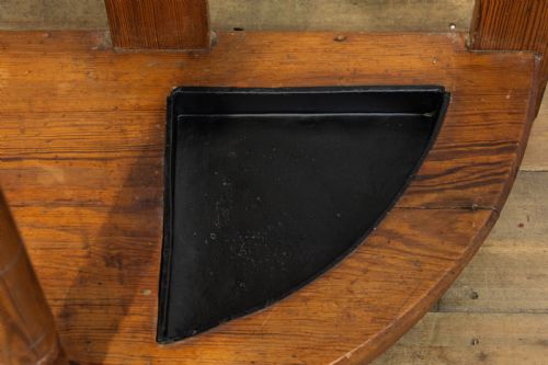 LARGE ANTIQUE PITCH PINE HALL STAND - ADDITIONAL PHOTO 7