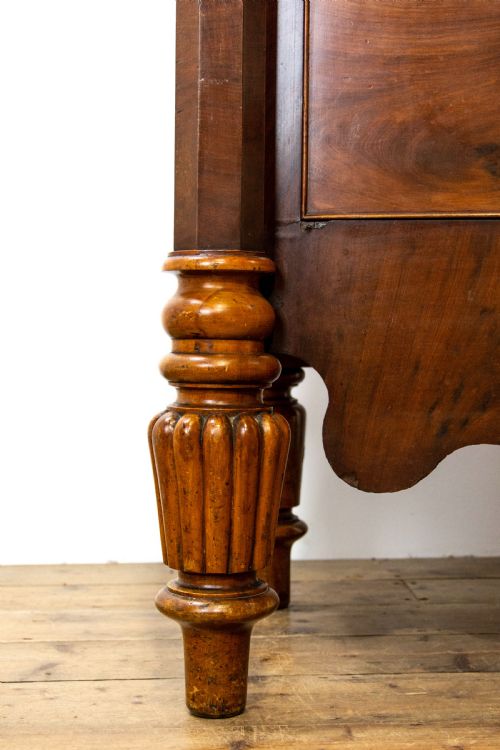 fig 2. Large Antique Mahogany Bow Front Chest of Drawers