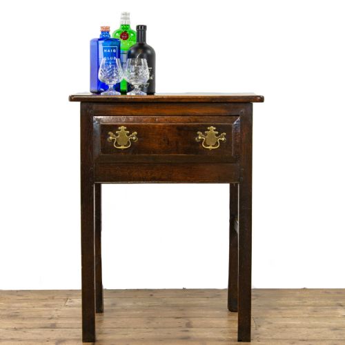 fig 1. 18th Century Antique Oak Side Table