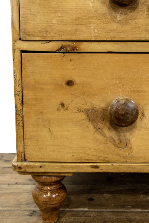 fig 2. Small Antique Pine Chest of Drawers