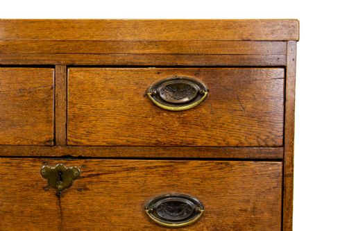 fig 2. Early Georgian Oak Chest of Drawers