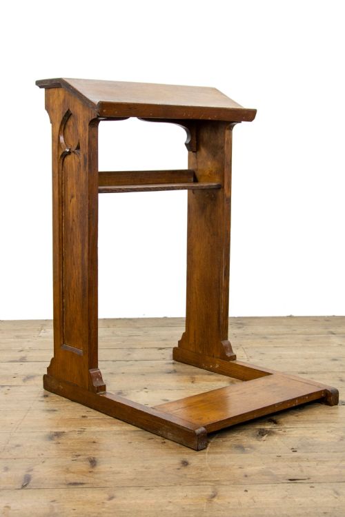 fig 1. Antique Pitch Pine Prayer Stand
