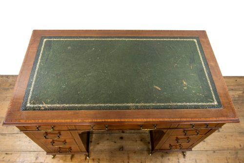 fig 2. Antique Edwardian Inlaid Mahogany Desk