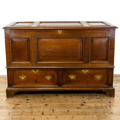 Large Georgian Oak Mule Chest