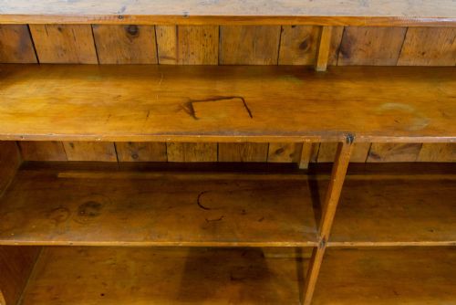 fig 1. Rustic Wooden Shoe Rack or Shelving Unit