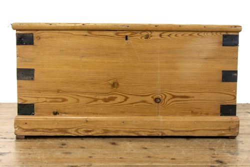 fig 1. Rustic Antique Pine Trunk or Chest
