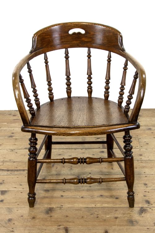 fig 2. Antique Oak Desk Chair