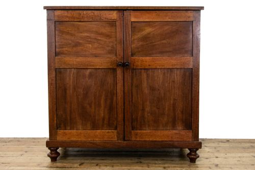 fig 1. Antique Mahogany Two Door Cupboard
