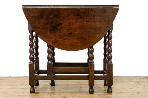fig 2. 18th Century Antique Oak Gate Leg Table
