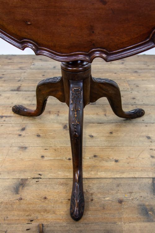 fig 2. Antique Mahogany Pie Crust Table