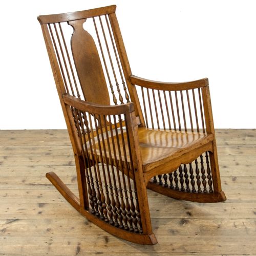 Antique Oak Arts & Crafts Rocking Chair