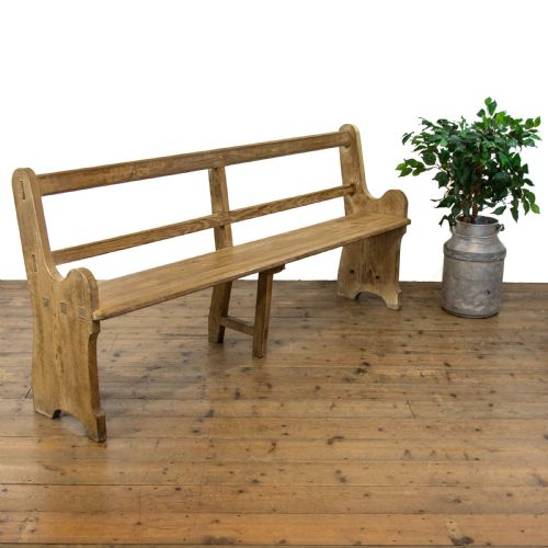 Rustic Antique Pine Bench