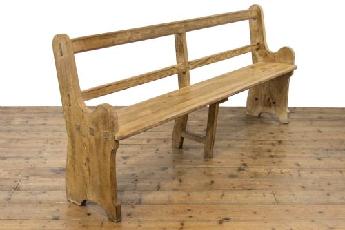 fig 1. Rustic Antique Pine Bench