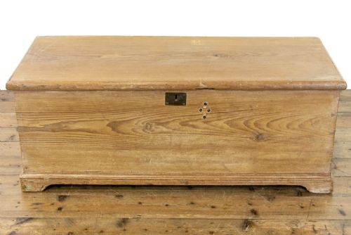 fig 2. Antique Pine Trunk or Blanket Box