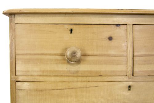 fig 2. Antique Victorian Pine Chest of Drawers