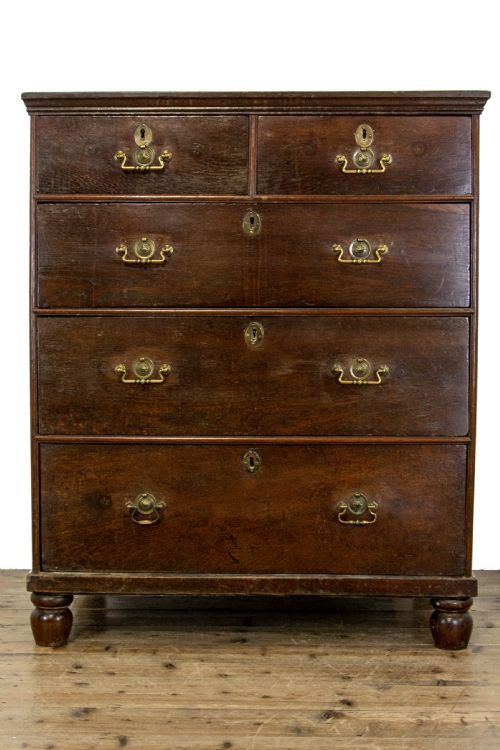 fig 1. 19th Century Oak Chest of Drawers
