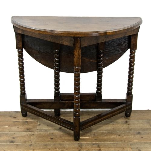 Antique Oak Credence Table