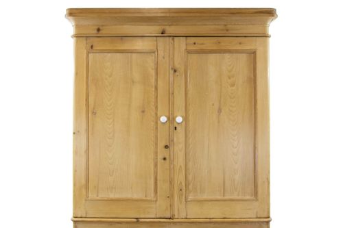 fig 2. Large Antique Pine Linen Press Cupboard