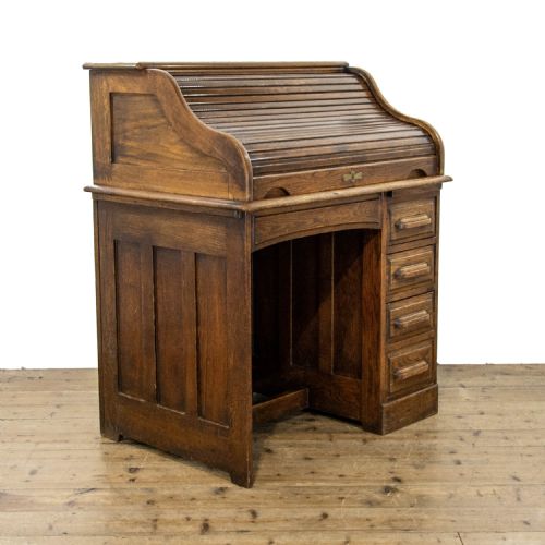 Antique Oak Roll Top Desk