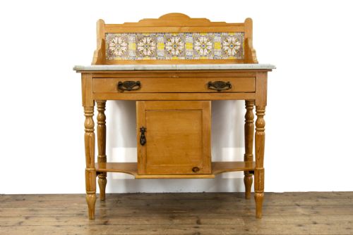 fig 2. Victorian Pine and Marble Washstand