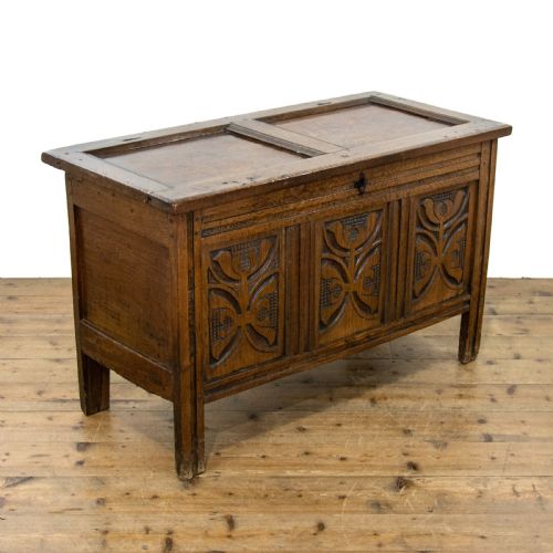 18th Century Antique Oak Coffer
