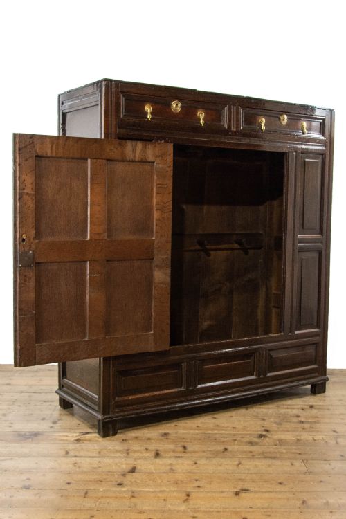 fig 2. Large 18th Century Antique Oak Cupboard