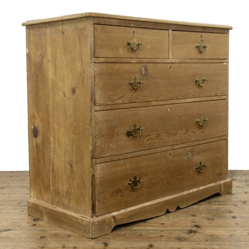 Victorian Stripped Pine Chest of Drawers
