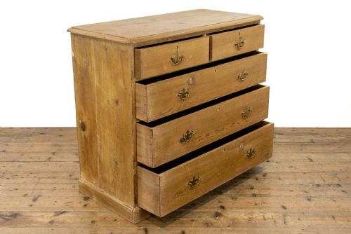 fig 1. Victorian Stripped Pine Chest of Drawers