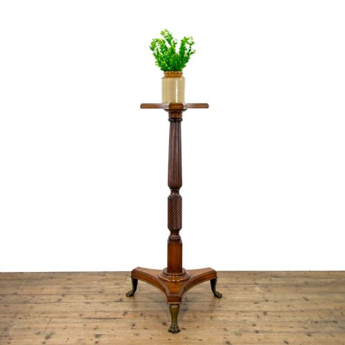 fig 1. Large Antique Mahogany Torchere Stand