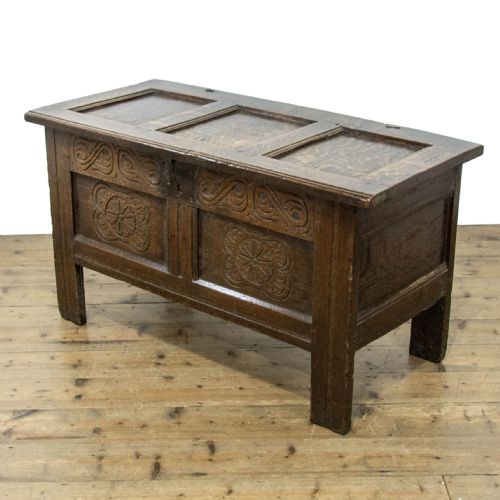 17th Century Antique Oak Coffer