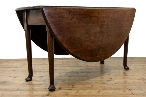 fig 1. Antique Mahogany Drop Leaf Dining Table