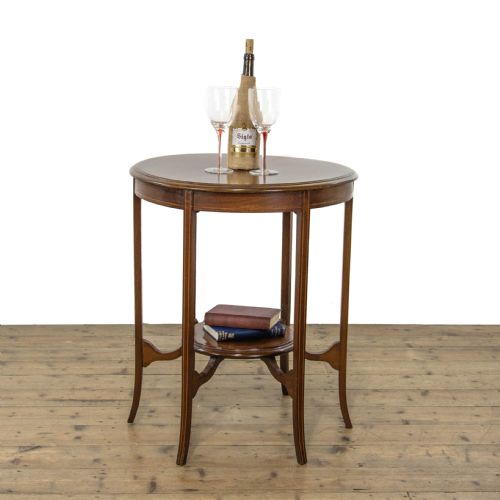 fig 1. Edwardian Mahogany Marquetry Side Table
