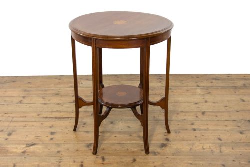 Edwardian Mahogany Marquetry Side Table