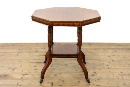 fig 1. Edwardian Walnut Octagonal Centre Table