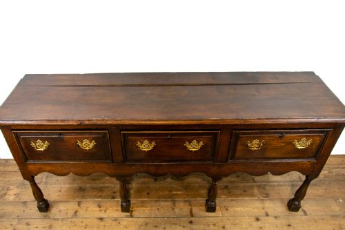 fig 2. 18th Century Antique Oak Dresser Base