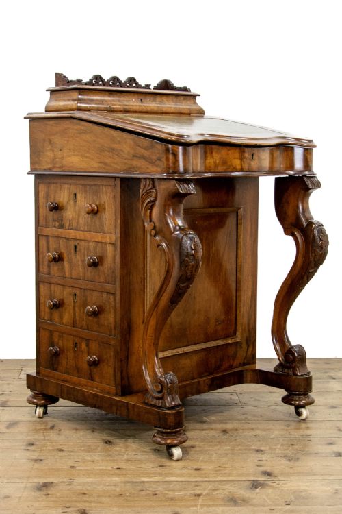 fig 1. Victorian Walnut Davenport Desk