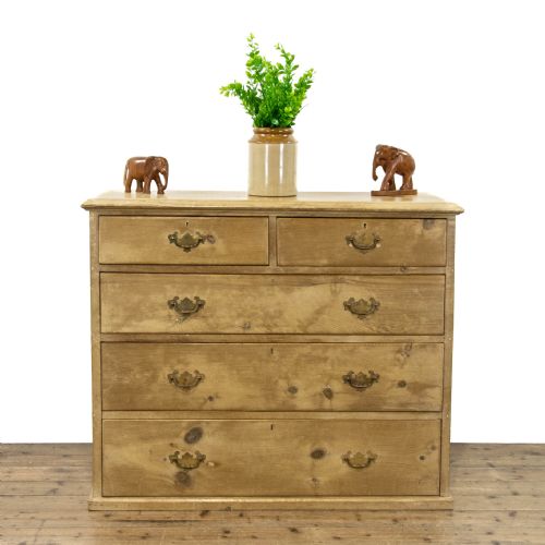 fig 1. Antique Pine Chest of Drawers