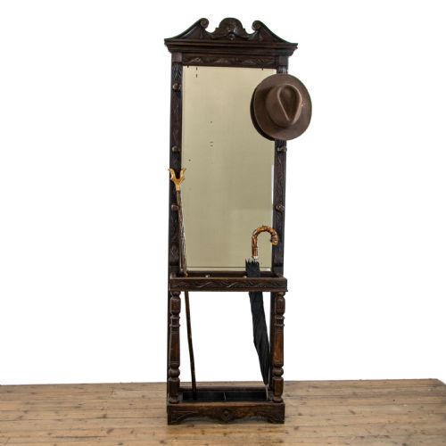 Antique Oak Hall Stand