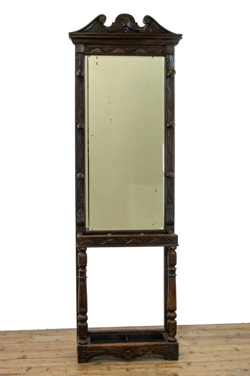 fig 1. Antique Oak Hall Stand