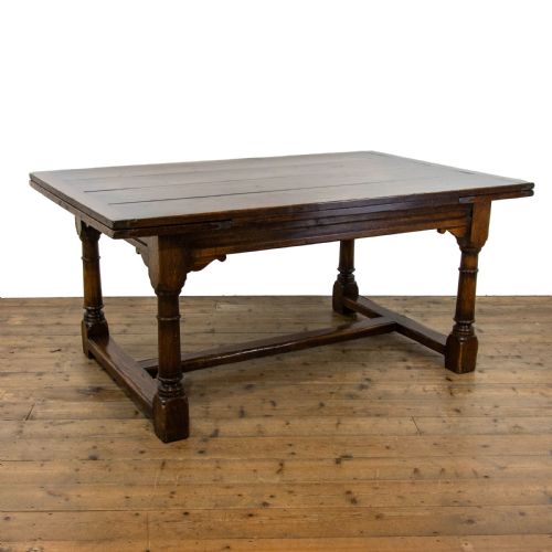 Antique Oak Extending Refectory Table