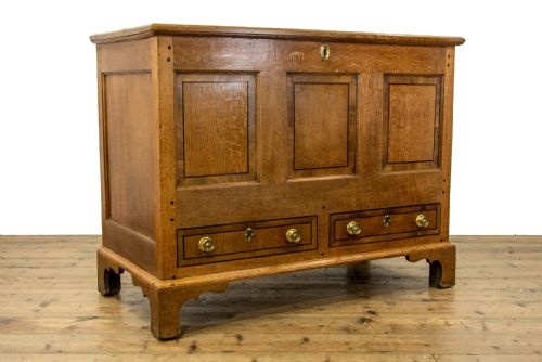 fig 1. Georgian Antique Oak Mule Chest