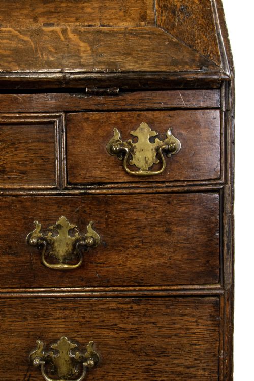 fig 1. Antique George III Oak Bureau