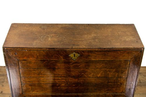 fig 2. Antique George III Oak Bureau