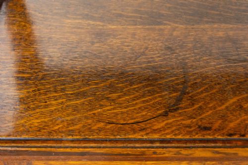 fig 1. Antique Oak Buffet or Drinks Trolley