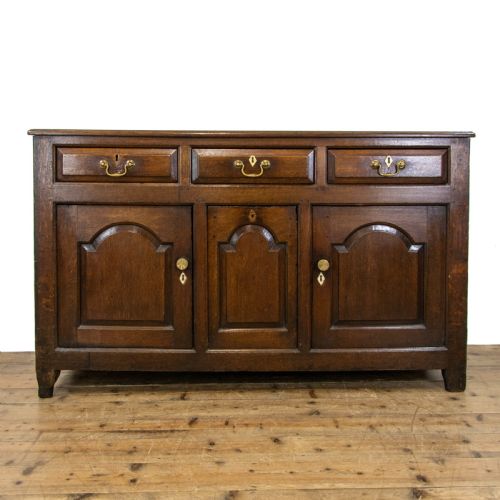 Antique Welsh Oak Dresser Base