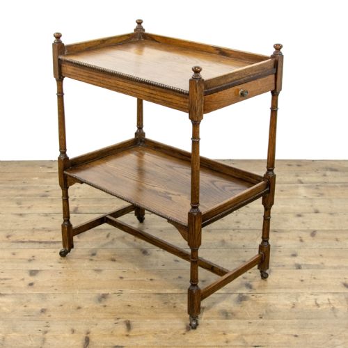 Antique Oak Tea Trolley