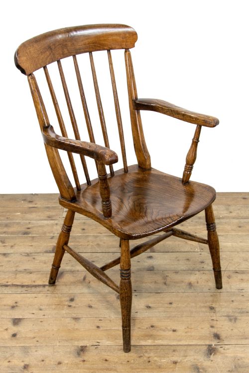 Antique Elm Windsor Armchair