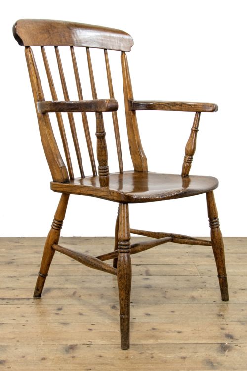 fig 2. Antique Elm Windsor Armchair